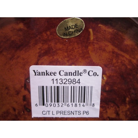 Yankee Candle Co. Christmas Candle Plate Presents Gifts Packages Holiday 8" - Picture 4 of 5